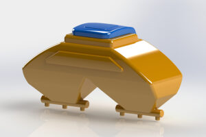 Depósito de Adubo Duplo 1.250L